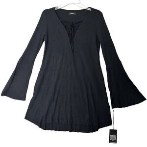 Michael Lauren Black Midi Dress